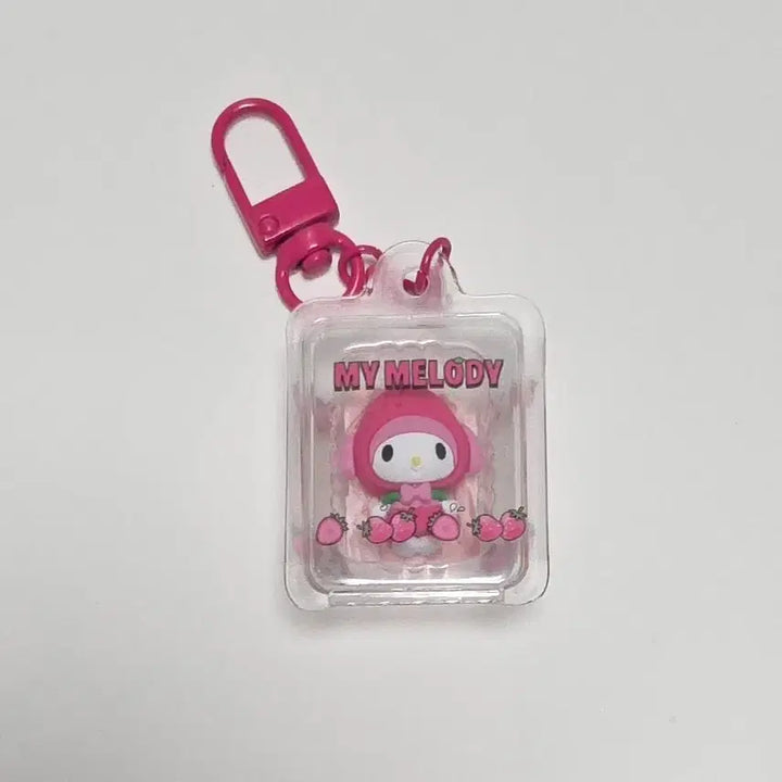 [BUNJANG] Sanrio My Melody Fruit Series Charm Keychain / 산리오 마이멜로디 진핑크 후르츠 과일시리즈 패키지 참 키링 판매해요!
