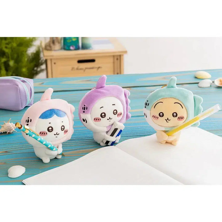[BUNJANG] Chiikawa Market Aquarium Fish Hachiware Plush Keyring / 치이카와 마켓 수족관 물고기 하치와레 인형 누이 키링
