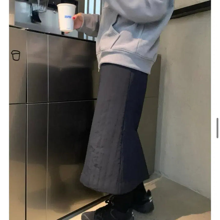 [BUNJANG] BR Brunch Code A-Line Quilted Winter Padded Skirt / BR 더 브런치 코드 패딩 스커트 A라인 겨울 퀼팅m