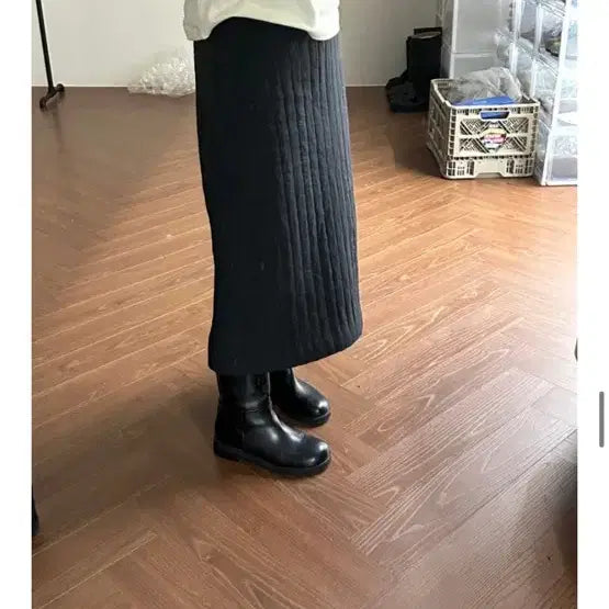 [BUNJANG] BR Brunch Code A-Line Quilted Winter Padded Skirt / BR 더 브런치 코드 패딩 스커트 A라인 겨울 퀼팅m