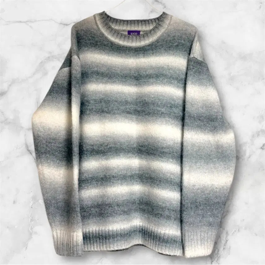 [BUNJANG] STCO Men's Knit Sweater / STCO 모 니트 티 맨투맨 스웨터 105-110 사이즈 정도