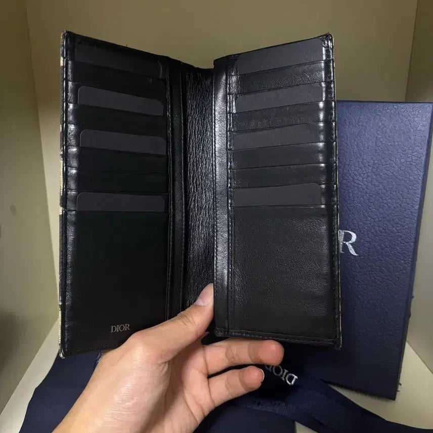 [BUNJANG] Dior Oblique Vertical Long Wallet Beige / [A,풀박스]디올 오블리크 버티컬 장지갑 베이지