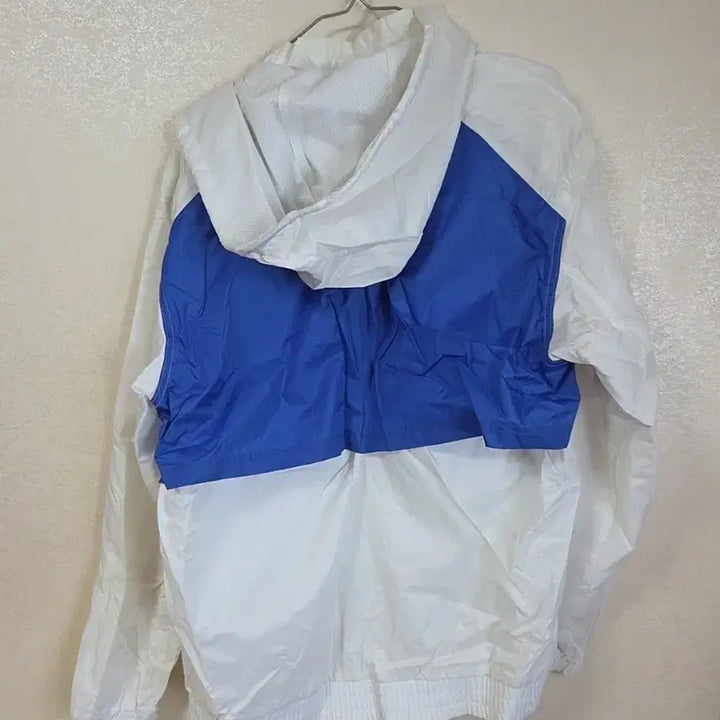 [BUNJANG] Reebok Windbreaker XL White/Blue/Yellow / 리복 바람막이 XL 화이트/블루/옐로우