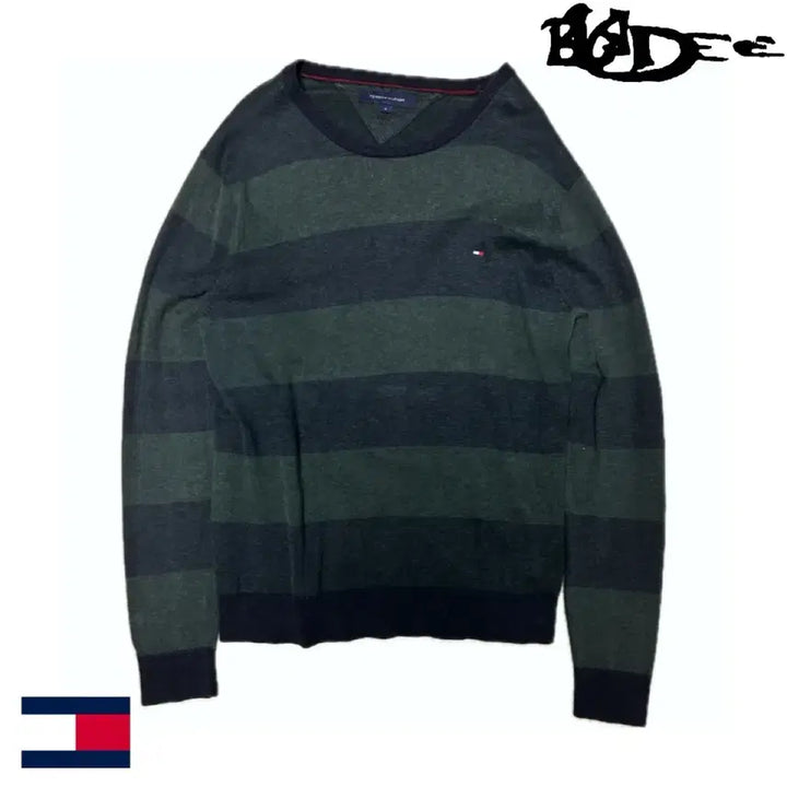 [BUNJANG] Tommy Hilfiger Knit Sweater / 타미힐피거 니트 스웨터 녹 *****