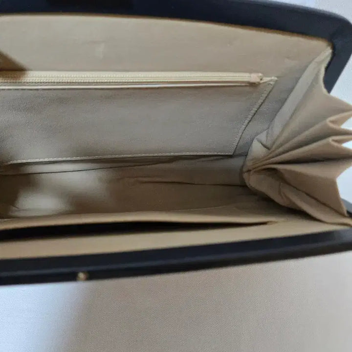 [BUNJANG] Vintage Pattern Leather & Fabric Clutch / 일제 빈티지 패턴 가죽+천 클러치