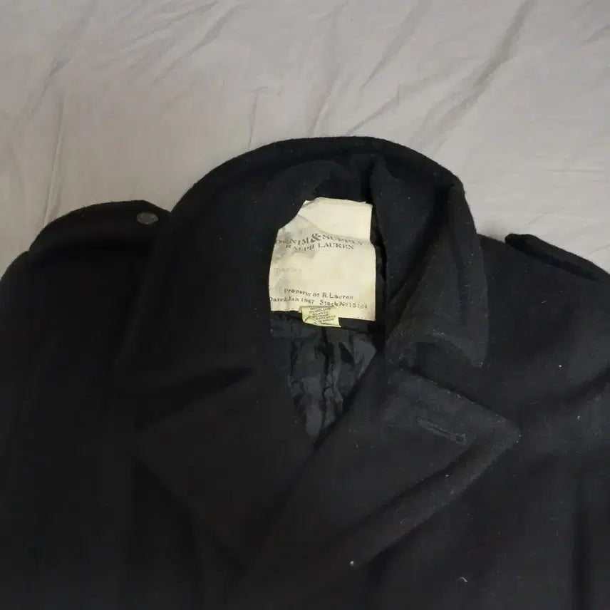 [BUNJANG] Polo Denim &amp; Supply Double Wool Long Coat / POLO 데님앤서플라이 더블 울 롱코트  앵커 버튼