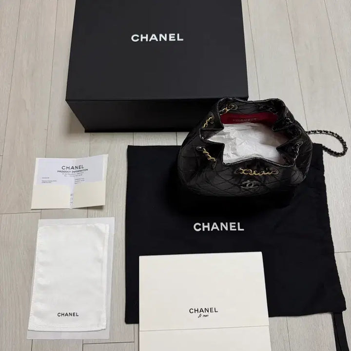 [BUNJANG] Gabrielle Small Black Backpack Full Package / 샤넬 가브리엘 백팩 스몰 블랙 풀구성