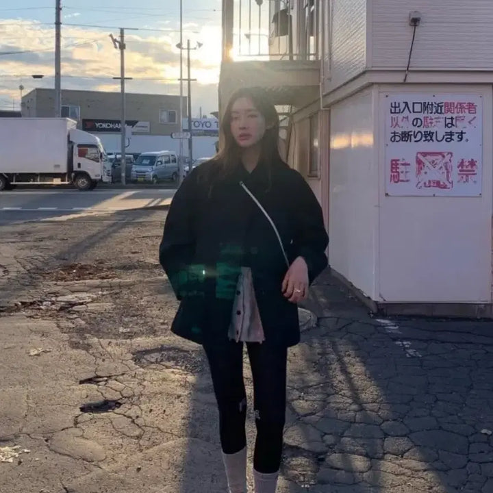 [BUNJANG] LC DC Twist Layered Knit Skirt / lcdc 트위스트 레이어드 니트 스커트