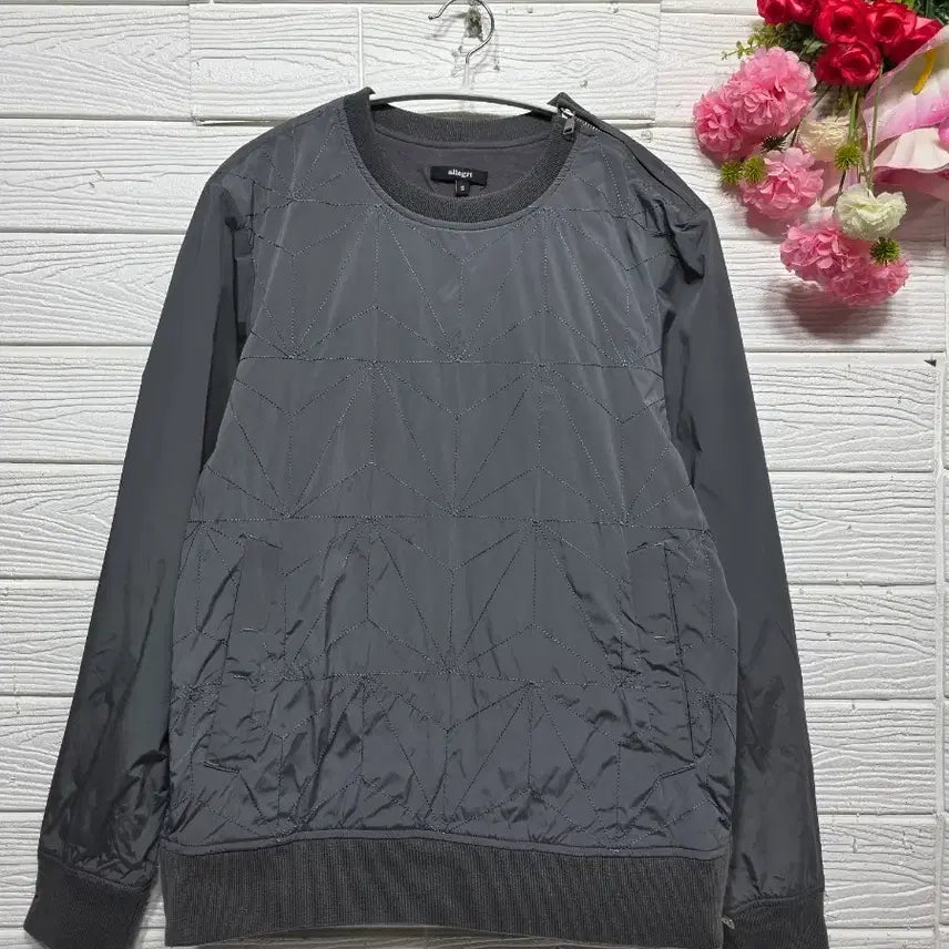 [BUNJANG] Allegri Stitch Woven Sweatshirt S / 알레그리(allegri) 스티치 우븐 맨투맨 S