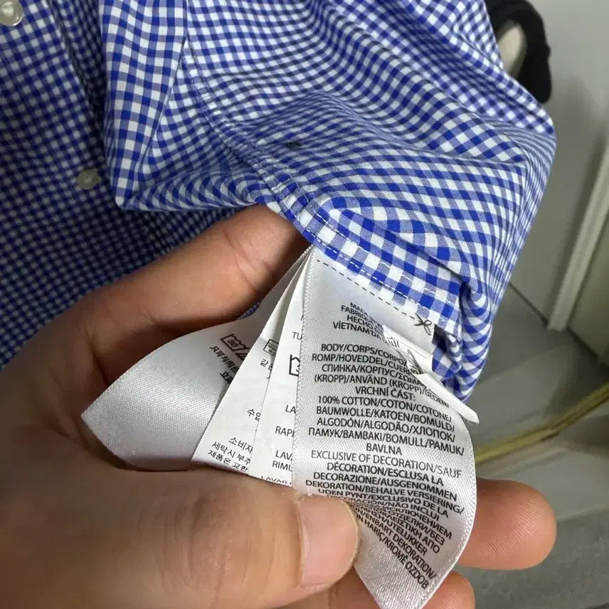 [BUNJANG] Polo Slim Fit Checkered Shirt / 폴로 체크 셔츠 M사이즈 슬림핏