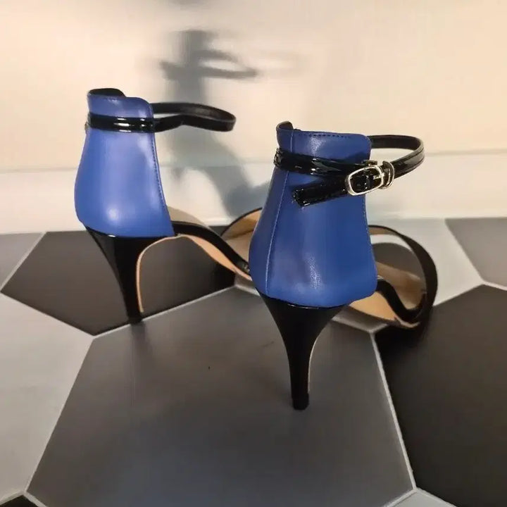 [BUNJANG] Danyelanni Ankle Strap Heeled Sandals / 블랙 앵클 스트랩 힐 샌들 240(새상품)