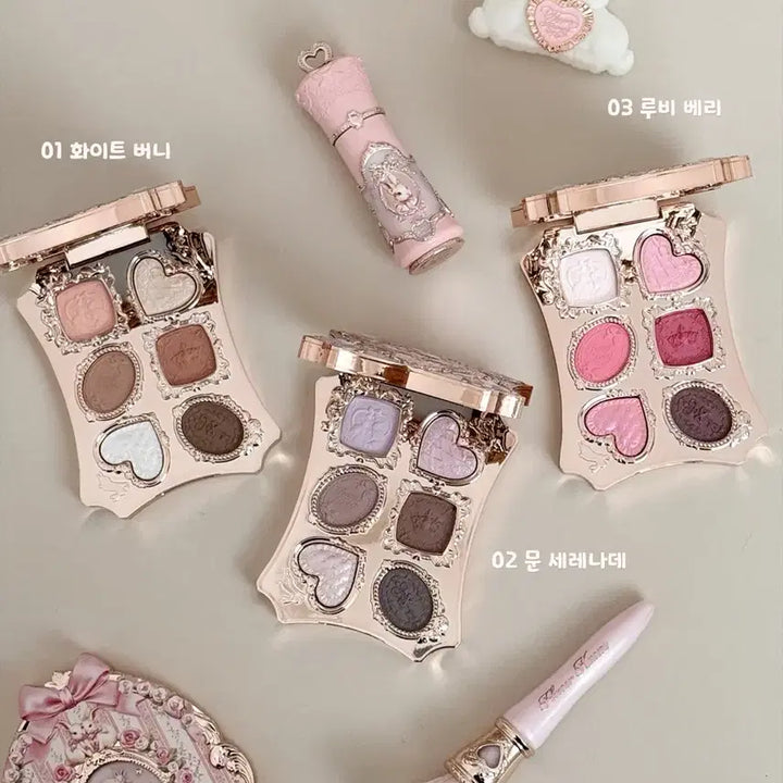 [BUNJANG] Flower Knows White Bunny Eyeshadow Palette / (새상품 현물) 1호 아이섀도우 플라워노즈 버니가든 화이트 버니