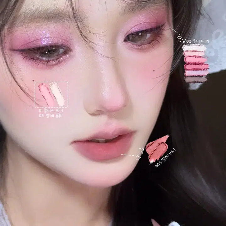 [BUNJANG] Flower Knows Ruby Berry Eyeshadow Palette / (새상품 현물)3호 아이섀도우 플라워노즈 버니가든 루비베리