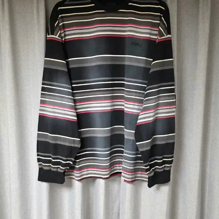 [BUNJANG] Juun.J 26SS Multi Stripe Long Sleeve T-Shirt (Size L) / 준지 26ss 멀티 스트라이프 티셔츠 L