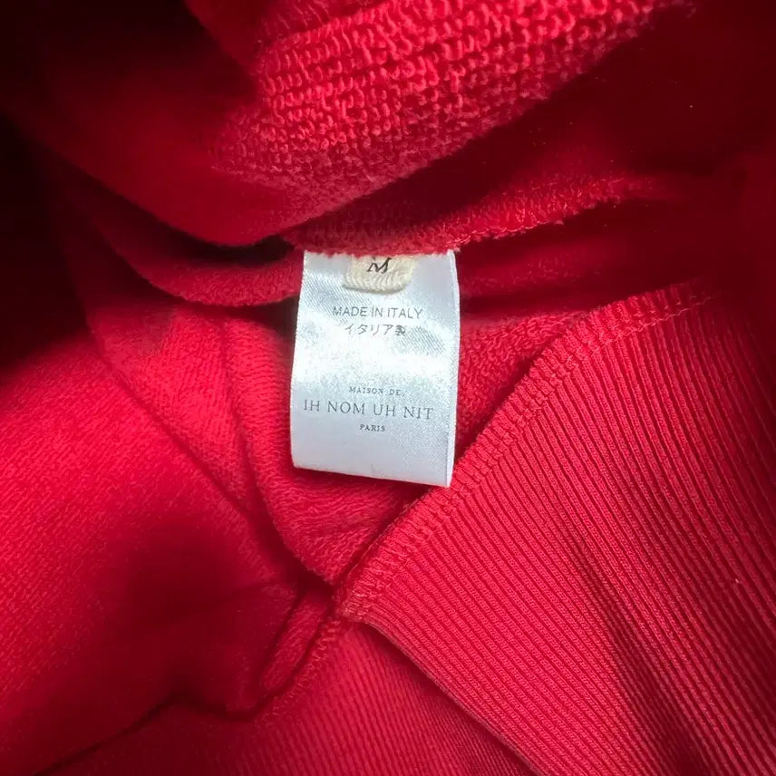 [BUNJANG] I.N.O.M.E.N.U.T Red Hooded T-shirt / 이놈어닛 후드티