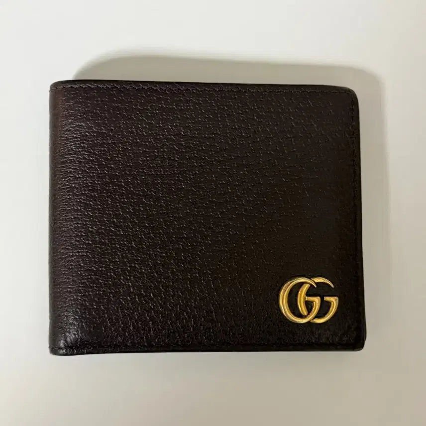 [BUNJANG] Gucci GG Marmont Bifold Wallet Brown / 구찌 GG마몬트 반지갑 브라운