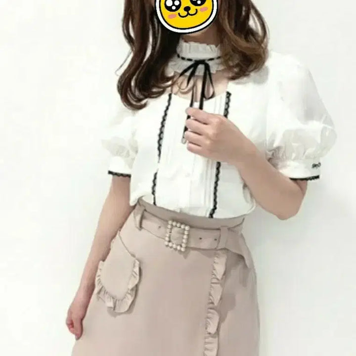 [BUNJANG] Honey Cinnamon Ruffle Pearl Belt Pink Princess Skirt / 급처상태최상!허니시나몬 러플 진주벨트 핑크 공주 스커트 치마 리즈리사st