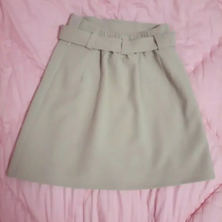 [BUNJANG] Honey Cinnamon Ruffle Pearl Belt Pink Princess Skirt / 급처상태최상!허니시나몬 러플 진주벨트 핑크 공주 스커트 치마 리즈리사st