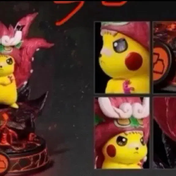 [BUNJANG] Naruto & Pokemon Pikachu Resin Figure / 나루토 - 미수 & 포켓몬 피카츄 콜라보 레진 피규어 팝니다.