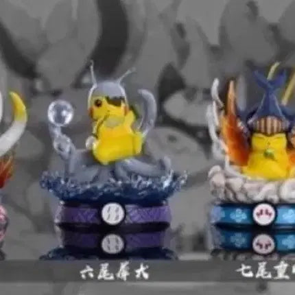 [BUNJANG] Naruto & Pokemon Pikachu Resin Figure / 나루토 - 미수 & 포켓몬 피카츄 콜라보 레진 피규어 팝니다.