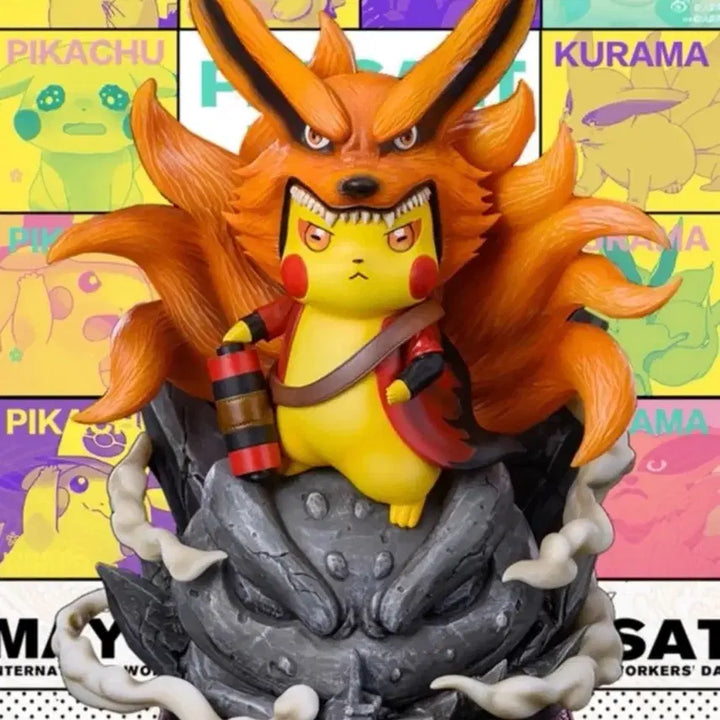 [BUNJANG] Naruto & Pokemon Pikachu Resin Figure / 나루토 - 미수 & 포켓몬 피카츄 콜라보 레진 피규어 팝니다.