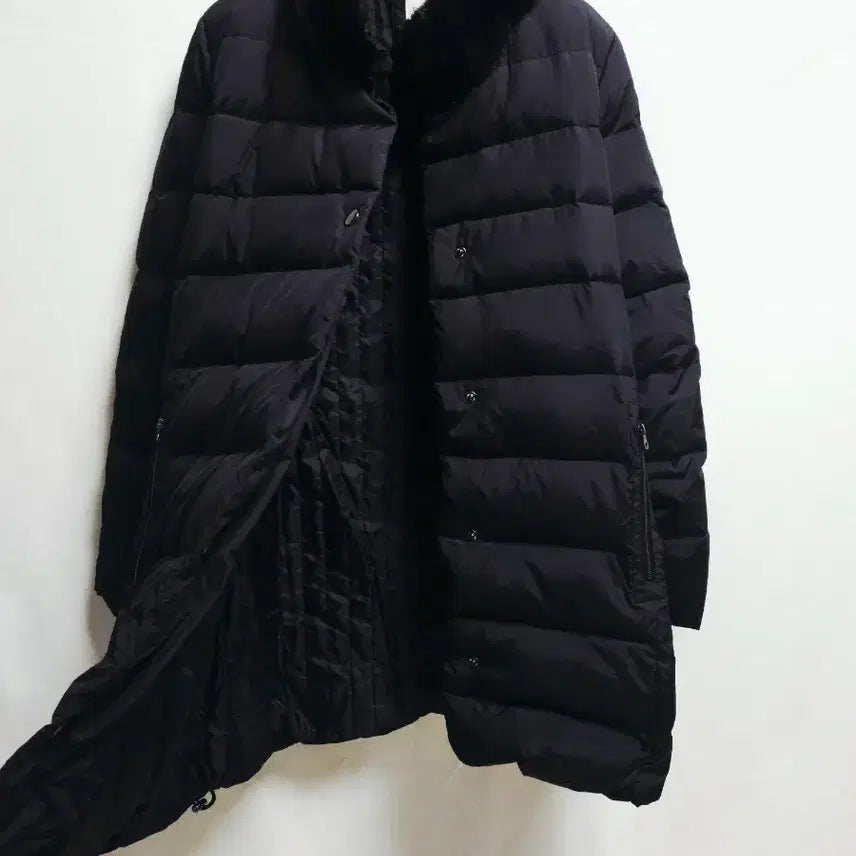 [BUNJANG] Stellar Nova Black Down Long Padded Coat / 스텔라 노바 블랙 다운 천연모피 롱패딩