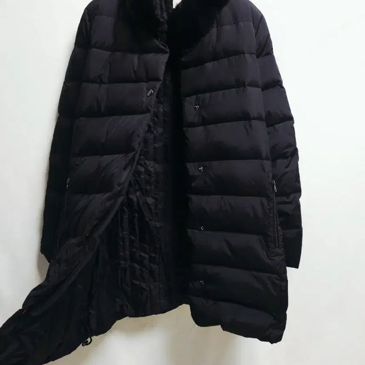 [BUNJANG] Stellar Nova Black Down Long Padded Coat / 스텔라 노바 블랙 다운 천연모피 롱패딩