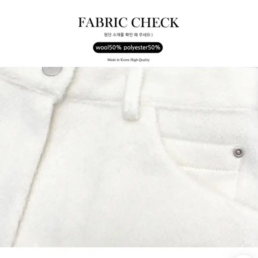 [BUNJANG] Unbranded Alpaca Blend High-Waist Short Pants / 새상품) 울 50% 알파카 하이웨스트 숏팬츠 아이보리