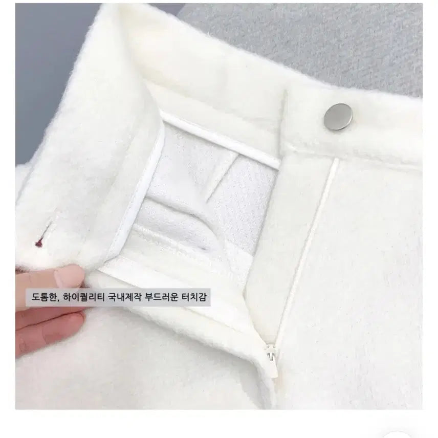 [BUNJANG] Unbranded Alpaca Blend High-Waist Short Pants / 새상품) 울 50% 알파카 하이웨스트 숏팬츠 블랙