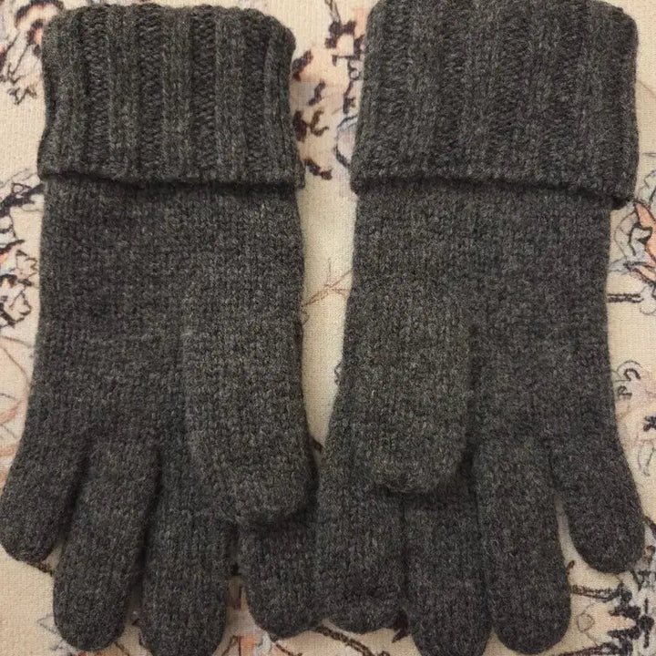 [BUNJANG] Polo Ralph Lauren Merino Wool Gloves Dark Gray / 폴로 랄프로렌 메리노울100% 장갑 다크그레이