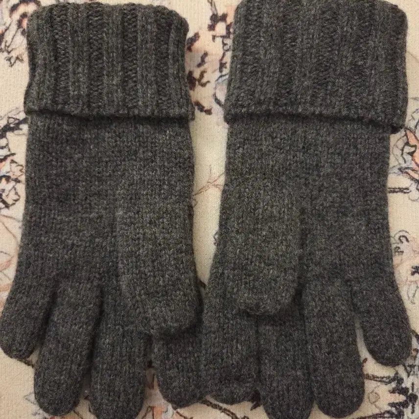 [BUNJANG] Polo Ralph Lauren Merino Wool Gloves Dark Gray / 폴로 랄프로렌 메리노울100% 장갑 다크그레이