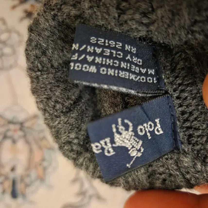 [BUNJANG] Polo Ralph Lauren Merino Wool Gloves Dark Gray / 폴로 랄프로렌 메리노울100% 장갑 다크그레이