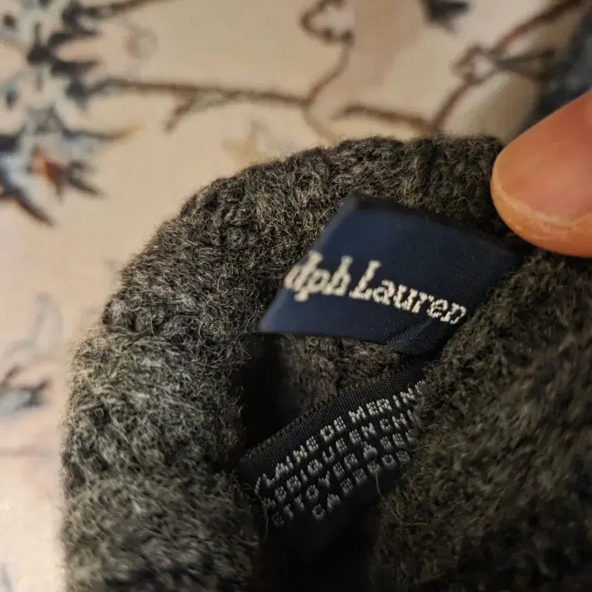 [BUNJANG] Polo Ralph Lauren Merino Wool Gloves Dark Gray / 폴로 랄프로렌 메리노울100% 장갑 다크그레이
