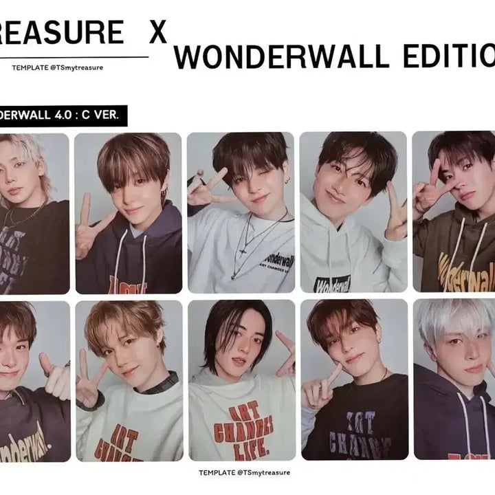 [BUNJANG] TREASURE Photocard Set / [원더월 C버전 포카세트 실물사진O/안전결제] 트레저 특전 포토카드