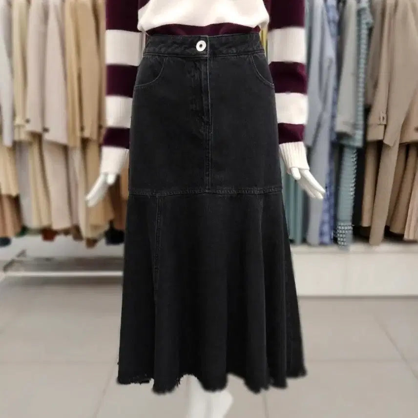 [BUNJANG] CC Collect Slit Detail Denim Skirt / 22FW CC COLLECT 옆트임 포인트 데님 스커트