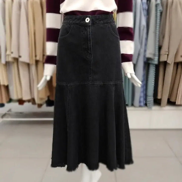 [BUNJANG] CC Collect Slit Detail Denim Skirt / 22FW CC COLLECT 옆트임 포인트 데님 스커트