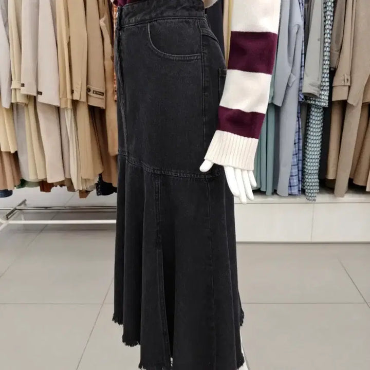 [BUNJANG] CC Collect Slit Detail Denim Skirt / 22FW CC COLLECT 옆트임 포인트 데님 스커트