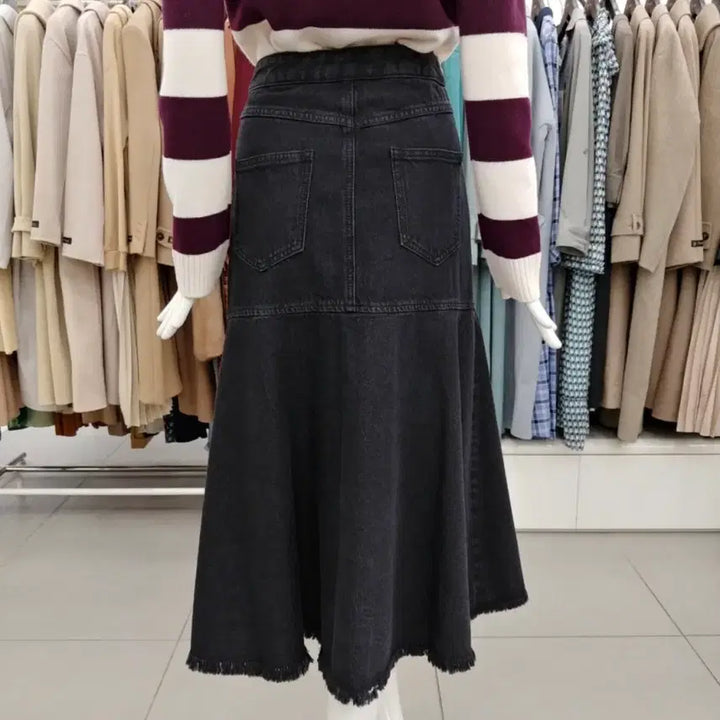 [BUNJANG] CC Collect Slit Detail Denim Skirt / 22FW CC COLLECT 옆트임 포인트 데님 스커트