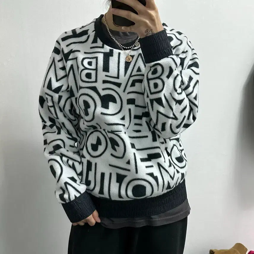 [BUNJANG] Columbia Fleece Sweatshirt S / 컬럼비아 레터링 플리스 후리스 맨투맨