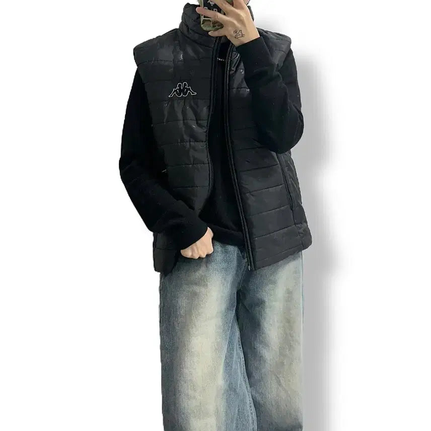 [BUNJANG] Kappa Quilted Lightweight Padded Vest / 카파 누빔 경량패딩 조끼