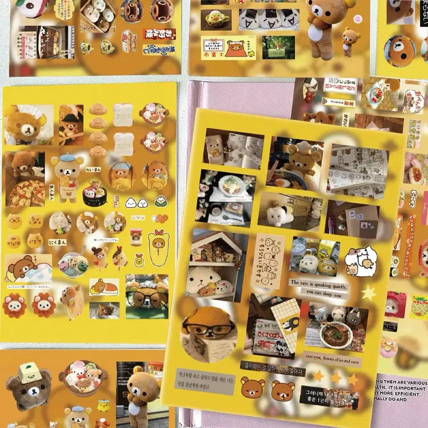 [BUNJANG] Rilakkuma Sticker Set / 7장 리락쿠마 씰스티커 세트 캐릭터 다꾸 다이어리 꾸미기