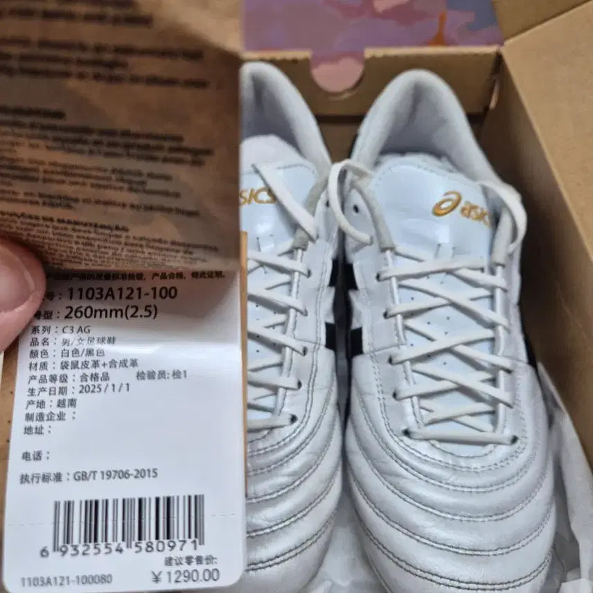 [BUNJANG] Asics C3 AG Soccer Cleats 260 / 아식스 c3 ag 축구화 260