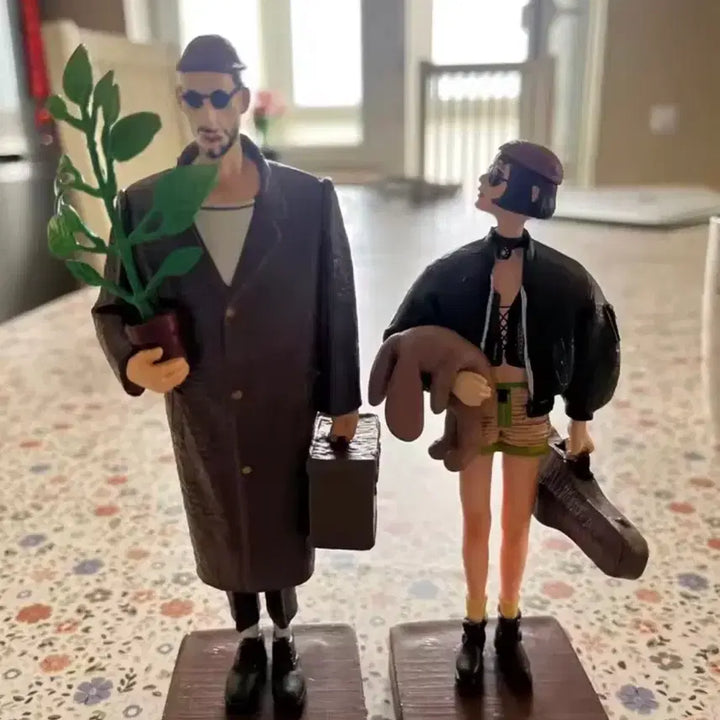 [BUNJANG] Leon & Mathilda Figure Set + Embroidered Patch / 레옹마틸다 피규어 +자수패치 등 (인테리어 소품)