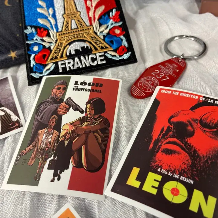 [BUNJANG] Leon & Mathilda Figure Set + Embroidered Patch / 레옹마틸다 피규어 +자수패치 등 (인테리어 소품)