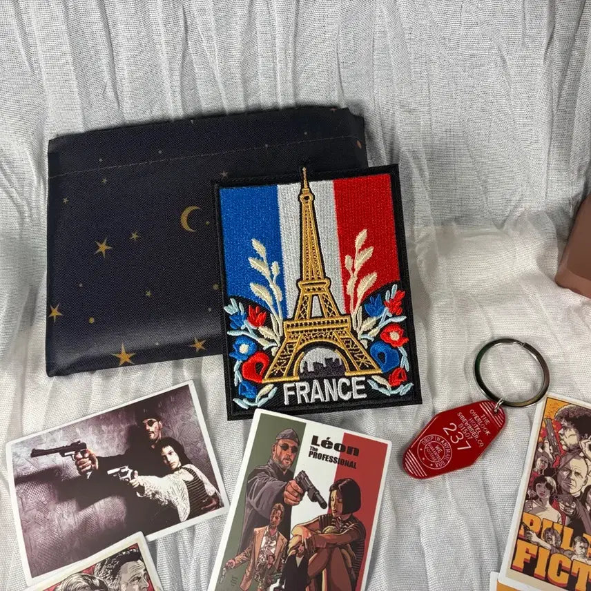 [BUNJANG] Leon & Mathilda Figure Set + Embroidered Patch / 레옹마틸다 피규어 +자수패치 등 (인테리어 소품)