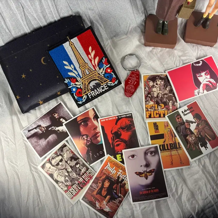 [BUNJANG] Leon & Mathilda Figure Set + Embroidered Patch / 레옹마틸다 피규어 +자수패치 등 (인테리어 소품)