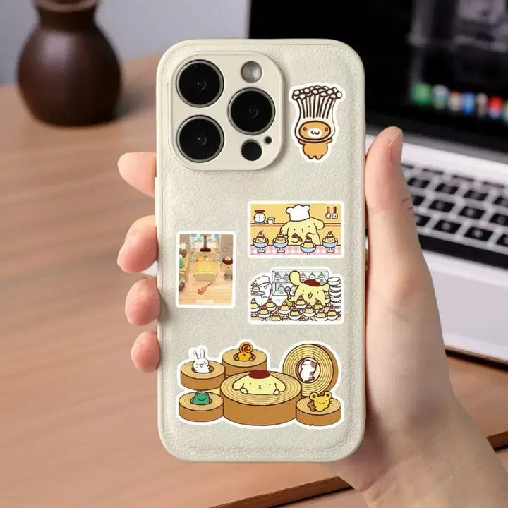 [BUNJANG] Sanrio Pompompurin Sticker Set / 8장 폼폼푸린 씰스티커 세트 산리오 다꾸 다이어리 꾸미기