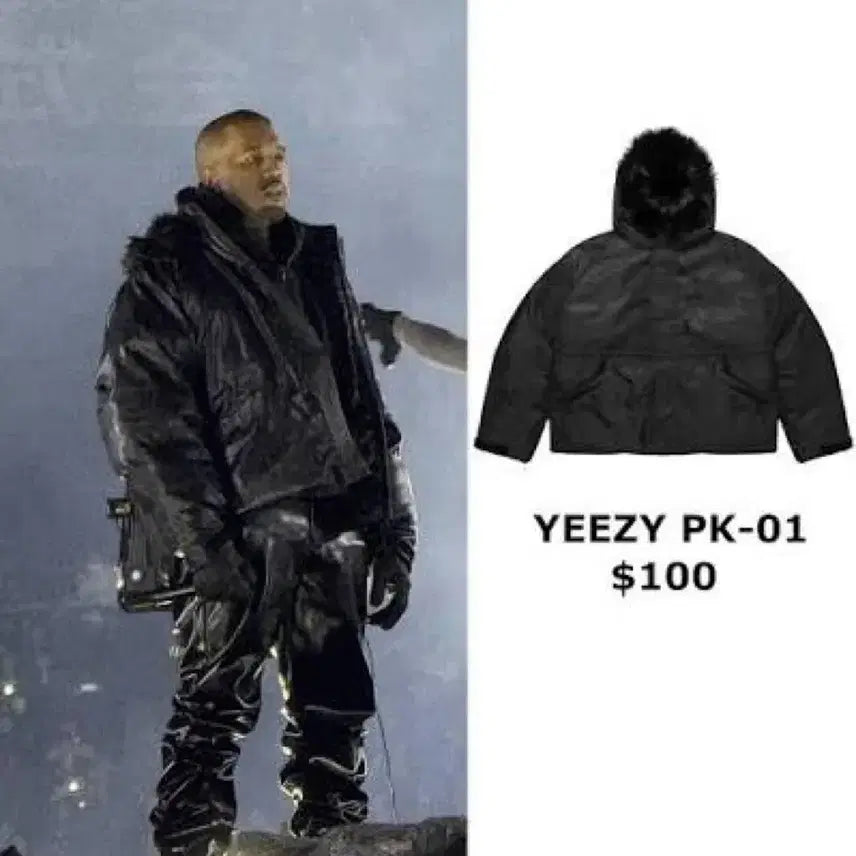 [BUNJANG] Kanye West Yeezy PK-01 Leather Padded Jacket L / 칸예웨스트 이지 PK-01맛 레더 패딩 L