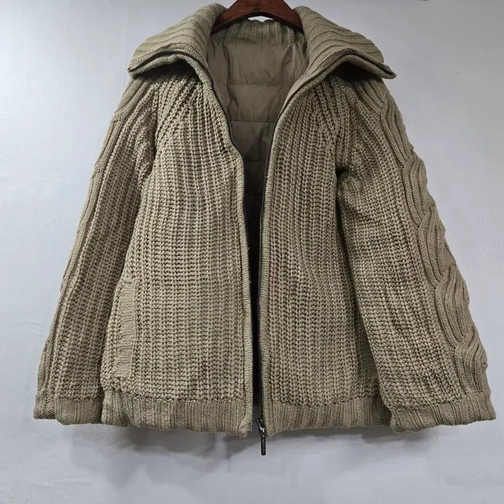 [BUNJANG] Imported Duck Down Padded Jacket / 니트 오리털 패딩
