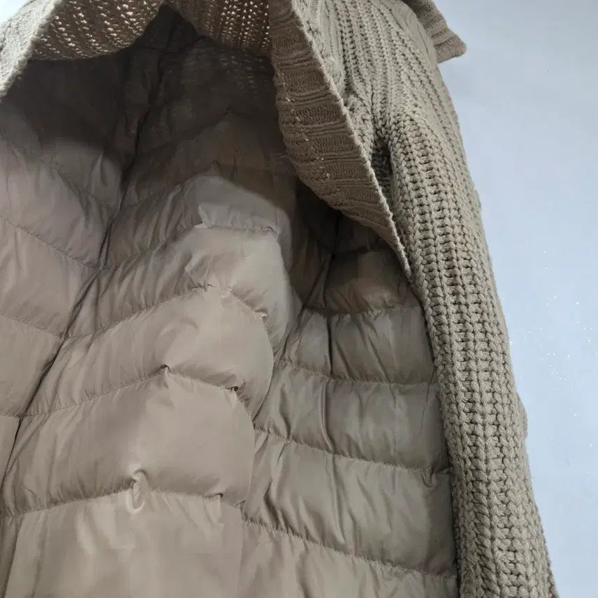 [BUNJANG] Imported Duck Down Padded Jacket / 니트 오리털 패딩